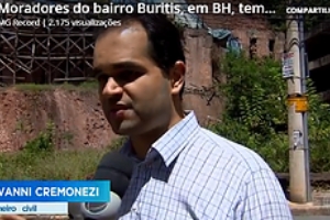 Moradores do bairro Buritis, em BH, temem desabamento de um muro de arrimo